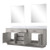 Lexora - Abbey 80" W x 22" D White Oak Double Bath Vanity Carrara Marble Countertop and 30 in Mirrors - LVA80DM110