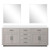 Lexora - Abbey 80" W x 22" D White Oak Double Bath Vanity White Quartz Countertop and 30 in Mirrors - LVA80DM210