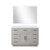 Lexora - Abbey 48" W x 22" D White Oak Single Bath Vanity White Quartz Countertop and 43 in Mirror - LVA48SM210
