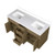 Lexora - Abbey 60" W x 22" D Grey Oak Double Bath Vanity and White Quartz Top - LVA60DR200