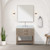 Lexora - Norwalk 36" W x 22" D Grey Oak Single Bath Vanity Carrara Marble Countertop and 34 in Mirror - LVN36SR110