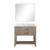 Lexora - Norwalk 36" W x 22" D Grey Oak Single Bath Vanity Carrara Marble Countertop and 34 in Mirror - LVN36SR110