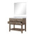 Lexora - Norwalk 36" W x 22" D Grey Oak Single Bath Vanity White Quartz Countertop and 34 in Mirror - LVN36SR210