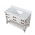 Lexora - Norwalk 48" W x 22" D White Oak Single Bath Vanity and Cultured Marble Top - LVN48SM300