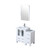 Lexora - Norwalk 60" W x 22" D Grey Oak Double Bath Vanity and Cultured Marble Top - LVN60DR300