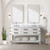 Lexora - Norwalk 60" W x 22" D White Oak Double Bath Vanity and Carrara Marble Top - LVN60DM100