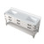 Lexora - Norwalk 72" W x 22" D White Oak Double Bath Vanity and Cultured Marble Top - LVN72DM300