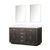 Lexora - Norwalk 84" W x 22" D White Oak Double Bath Vanity - LVN84DM000