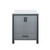 Lexora - Ziva 30" W x 22" D Dark Grey Bath Vanity and White Quartz Top - LVZV30SB200