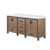 Lexora - Ziva 72" W x 22" D Rustic Barnwood Double Bath Vanity and White Quartz Top - LVZV72DN200