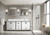 Lexora - Ziva 80" W x 22" D White Double Bath Vanity and White Quartz Top - LVZV80DA200