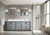 Lexora - Ziva 80" W x 22" D Dark Grey Double Bath Vanity and White Quartz Top - LVZV80DB200