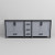 Lexora - Ziva 84" W x 22" D Dark Grey Double Bath Vanity and White Quartz Top - LVZV84DB200
