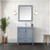 Lexora - Jacques 30" W x 22" D Dark Grey Bath Vanity and White Quartz Top - LJ342230SBWQ000