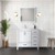 Lexora - Jacques 36" W x 22" D Left Offset White Bath Vanity - LJ342236SA00000L