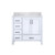 Lexora - Jacques 36" W x 22" D Right Offset White Bath Vanity and Carrara Marble Top - LJ342236SADS000R
