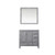 Lexora - Jacques 36" W x 22" D Left Offset Distressed Grey Bath Vanity and 34 in. Mirrors - LJ342236SD00M34L