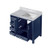 Lexora - Jacques 36" W x 22" D Right Offset Navy Blue Bath Vanity and Carrara Marble Top - LJ342236SEDS000R