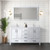 Lexora - Jacques 60" W x 22" D White Double Bath Vanity and White Quartz Top - LJ342260DAWQ000