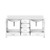 Lexora - Jacques 72" W x 22" D White Double Bath Vanity and White Quartz Top - LJ342272DAWQ000
