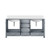 Lexora - Jacques 72" W x 22" D Dark Grey Double Bath Vanity and White Quartz Top - LJ342272DBWQ000