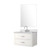Lexora - Jacques 84" W x 22" D White Double Bath Vanity and White Quartz Top - LJ342284DAWQ000