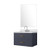 Lexora - Jacques 84" W x 22" D Navy Blue Double Bath Vanity - LJ342284DE00000