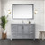 Lexora - Jacques 48" W x 22" D Distressed Grey Bath Vanity and Cultured Marble Top - LVJ48SD300