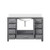 Lexora - Jacques 48" W x 22" D Distressed Grey Bath Vanity and Cultured Marble Top - LVJ48SD300