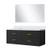 Lexora - Jacques 60" W x 22" D Dark Grey Bath Vanity and Cultured Marble Top - LVJ60DB300