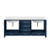 Lexora - Jacques 80" W x 22" D Navy Blue Bath Vanity and Cultured Marble Top - LVJ80DE300