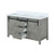 Lexora - Marsyas 60" W x 22" D Ash Grey Double Bath Vanity and Cultured Marble Countertop - LVM60DH300