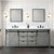 Lexora - Marsyas 80" W x 22" D Ash Grey Double Bath Vanity and Cultured Marble Countertop - LVM80DH300