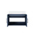 Lexora - Geneva 30" W x 22" D Navy Blue Bath Vanity and White Quartz Top - LVG30SE200