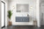 Lexora - Geneva 48" W x 22" D Dark Grey Bath Vanity and White Quartz Top - LVG48SB200