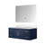 Lexora - Geneva 48" W x 22" D Dark Grey Bath Vanity and White Quartz Top - LVG48SB200
