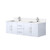 Lexora - Geneva 60" W x 22" D Dark Grey Double Bath Vanity and Cultured Marble Top - LVG60DB300