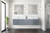 Lexora - Geneva 80" W x 22" D Dark Grey Double Bath Vanity and White Quartz Top - LVG80DB200
