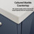 Lexora - Geneva 84" W x 22" D Navy Blue Double Bath Vanity and Cultured Marble Top - LVG84DE300