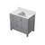 Lexora - Dukes 48" W x 22" D Navy Blue Single Bath Vanity and White Quartz Top - LD342248SEWQ000