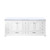 Lexora - Dukes 84" W x 22" D White Double Bath Vanity and White Quartz Top - LD342284DAWQ000
