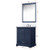 Lexora - Dukes 30" W x 22" D Navy Blue Single Bath Vanity and Cultured Marble Top - LVD30SE300