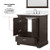 Lexora - Dukes 30" W x 22" D Espresso Single Bath Vanity and Cultured Marble Top - LVD30SG300