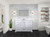 Lexora - Dukes 48" W x 22" D White Single Bath Vanity and Cultured Marble Top - LVD48SA300