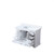 Lexora - Dukes 48" W x 22" D White Single Bath Vanity and Cultured Marble Top - LVD48SA300