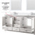 Lexora - Dukes 72" W x 22" D White Double Bath Vanity and Cultured Marble Top - LVD72DA300