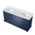 Lexora - Dukes 72" W x 22" D Navy Blue Double Bath Vanity and Cultured Marble Top - LVD72DE300