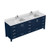 Lexora - Dukes 72" W x 22" D Navy Blue Double Bath Vanity and Cultured Marble Top - LVD72DE300