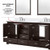 Lexora - Dukes 72" W x 22" D Espresso Double Bath Vanity and Cultured Marble Top - LVD72DG300