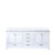 Lexora - Dukes 80" W x 22" D White Double Bath Vanity and Cultured Marble Top - LVD80DA300